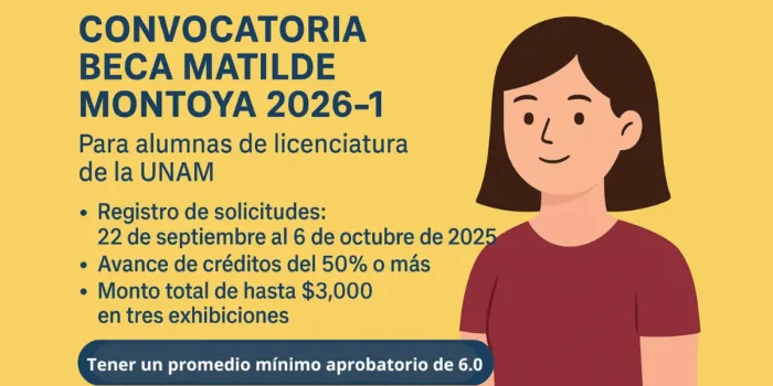 Convocatoria Beca Matilde Montoya 2026-1