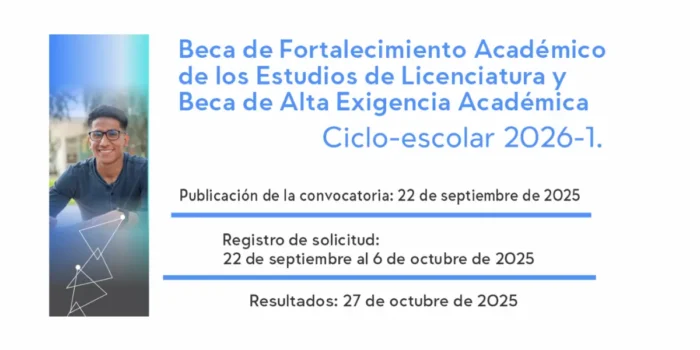 Beca de Alta Exigencia Académica y FAEL UNAM 2026-1