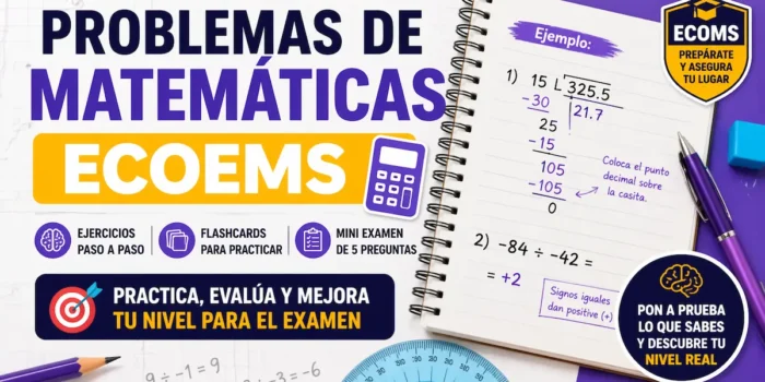 Problemas de matematicas ecoems