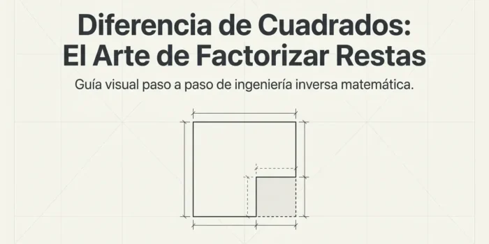 Diferencia de cuadrados: qué es, fórmula y cómo factorizar paso a paso